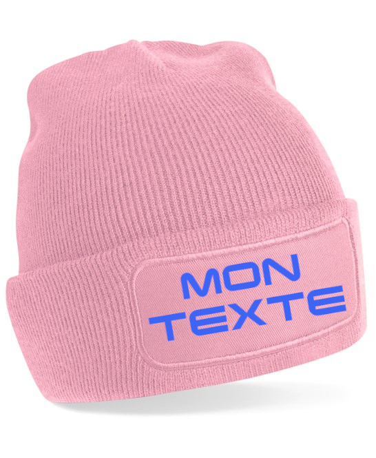 Bonnet à patch personnalisable