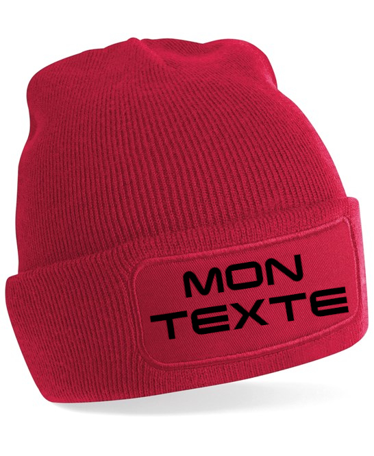 Bonnet à patch personnalisable