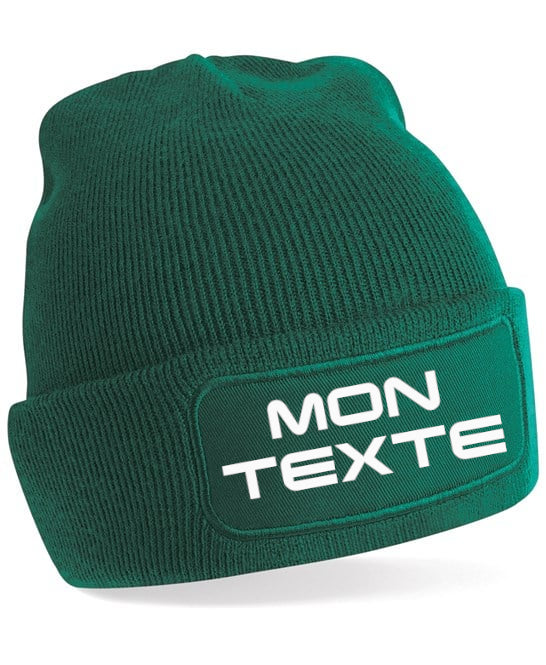 Bonnet à patch personnalisable