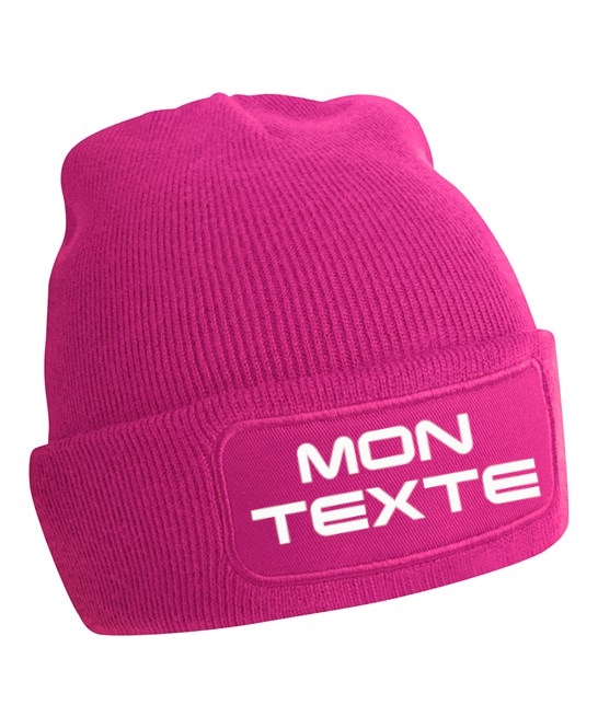 Bonnet à patch personnalisable