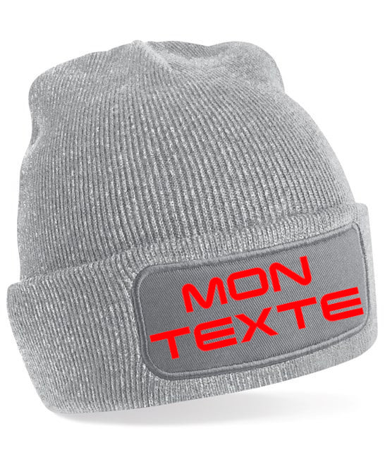 Bonnet à patch personnalisable