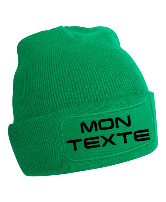 Bonnet à patch personnalisable