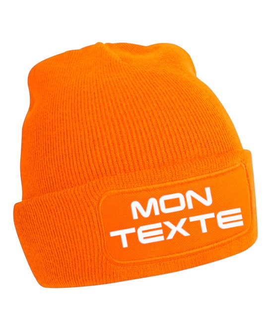 Bonnet à patch personnalisable