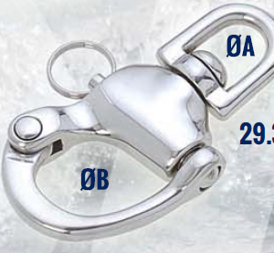 mousqueton inox larguage rapide